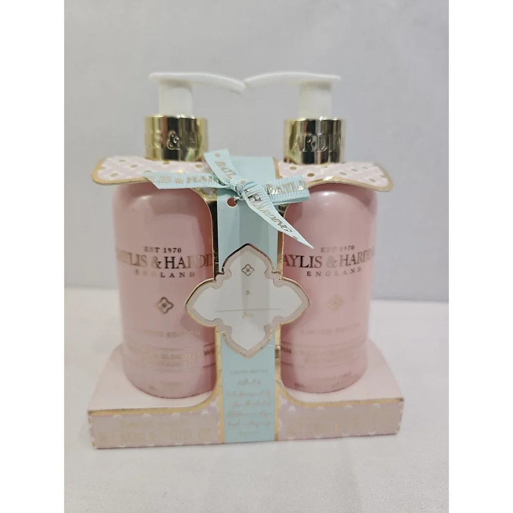 Baylis & Harding Pink Fizz - Elderflower Scent -  Hand Wash & Body Lotion Set